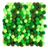 Pompons en polyester vert 1cm 120pcs Voir les images du produit 2