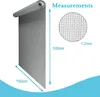 Intirilife Fliegennetz aus Fiberglas Grau Meterware Breite Produktbild-Vorschau 4