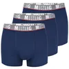 MUSTANG Boxer da Uomo 3 Pezzi, Intimo in Cotone, Set Blu, Anteprima dell’immagine prodotto 2