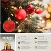 Lot de 24 boules de Noël rouges - rouge Voir les images du produit 2