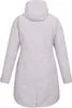 The back view of a light beige women's jacket with a hood. Produktbild-Vorschau