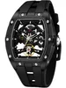 Automatikuhr Armbanduhr Herren Uhr Edelstahl Silikon Produktbild-Vorschau 1