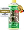 A bottle of stone cleaner with marketing labels and a tag. Produktbild-Vorschau
