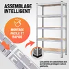 MONZANA® Étagère charge lourde 5 niveaux 180x90x60cm Voir les images du produit 3