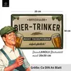 LANOLU Retro Blechschild BIER lustiges Sprüche Produktbild-Vorschau 3
