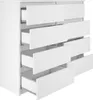 YUMEBLY | Kommode mit 8 Schubladen 120x97x40 cm Schrank für Produktbild-Vorschau 7