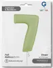 Riesenzahl Folienballon 40"/102cm | Satin Olive Zahl: 7 Produktbild-Vorschau 2