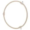 A beige circular ring with three white screw-like attachments is shown against a white background. Produktbild-Vorschau
