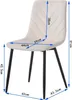 EUGAD Esszimmerstühle 4er Set, Samtstuhl mit Metallbeinen, Produktbild-Vorschau 3