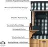 Strandkorb Ostsee 2,5-Sitzer 150cm breit in Schwarz Grün Produktbild-Vorschau 6