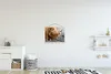 MuchoWow® Textilposter Schottisches Hochlandrind - Blumen - Produktbild-Vorschau 2
