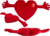 GiftyCity Cuscino cuore di peluche con mani, 70 cm Anteprima dell’immagine prodotto 6