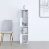 vidaXL Półka narożna biała 33x33x132 cm materiał Podgląd zdjęcia produktu 11