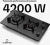 Klarstein Goldflame Nano Plaque De Cuisson Gaz, 2 Brûleurs Voir les images du produit 2
