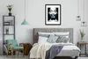 MuchoWow® Gerahmtes Poster Frau - Schmetterling - Blau Produktbild-Vorschau 7