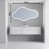 Unregelmäßiger asymmetrischer Spiegel mit LED Beleuchtung Produktbild-Vorschau 2