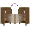 vidaXL Sideboards 2 Stk. Honigbraun 40x35x80 cm Massivholz Produktbild-Vorschau 14