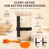 Sauerteig Starter Set mit Gärkörben, Brotbackzubehör Productafbeelding-voorbeeld