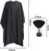 Friseursalon Haarschneideumhang,Schwarz Barber Cape mit Produktbild-Vorschau 2