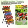 COSTWAY 5-stupňový vertikálny záhon, vertikálny záhon s 5 Náhľad obrázku produktu 4