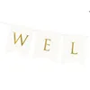 DIY Welcome Girlande weiß 95cm Produktbild-Vorschau 14