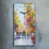 Leinwand Wanduhr Wandkunst Uhr Geräuschlos Kunstdruck 30x60 Produktbild-Vorschau 2
