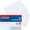 Herlitz Karteikarten DIN A6 kariert weiß 100 Karten Produktbild-Vorschau 2