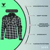 Herren Motorradhemd Lumberjack Holzfäller Hemd Produktbild-Vorschau 4