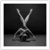 Poster - Poster ohne Rahmen - Frau Gymnastik Yoga - 60x60 Produktbild-Vorschau 1
