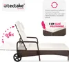 TecTake 404586, Hnědá, Polyester, Kov, 120 kg, 15 kg Náhled obrázku produktu 5