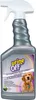 A spray bottle of Urine Off cleaner for dogs and puppies, with a golden retriever pictured on the label. Podgląd zdjęcia produktu