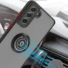 A phone case with a ring holder is shown attached to a car's dashboard. Produktbild-Vorschau