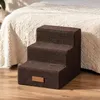 Escalier pour chien ou chat Dogeste 3 marches – marron Voir les images du produit 6