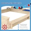 Outsunny Sandkasten Schiff Design Holz mit Küchenspielset Produktbild-Vorschau 5