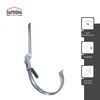 DAPRONA Rinneneisen verstellbar, Rinnenhalter Silber RG 333 Produktbild-Vorschau 3