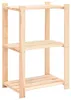vidaXL Úložný regál s 3 policami 60 × 38 × 90 cm Borovicový Náhľad obrázku produktu 7