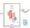 ACAZA Bilderrahmen A1 - 59,4 x 84 Cm - Fotorahmen - MDF Produktbild-Vorschau 3