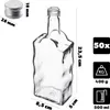 KADAX sklenená fľaša na tinktúru 500 ml so strieborným Náhľad obrázku produktu 2
