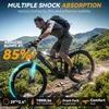 A man riding an electric bicycle on a mountain trail. Produktbild-Vorschau
