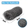 Stahlwolle Metallwolle Schleifwolle Polierwolle Mittelfein Produktbild-Vorschau 3