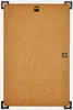 The back of a picture frame with corner protectors and hanging hardware visible. Produktbild-Vorschau