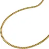 1mm Kette Collier Panzerkette aus 375 Gold Gelbgold 45cm Produktbild-Vorschau 1