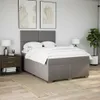 vidaXL Boxspringbett mit Matratze Taupe 140x190 cm Stoff Produktbild-Vorschau 3