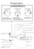 Slim toilet (Japans toilet) Horizontale afvoer 180 mm Grijs Productafbeelding-voorbeeld 12