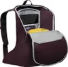 A partially opened backpack showing its interior compartments and contents. Produktbild-Vorschau