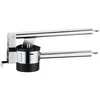 A stainless steel and black kitchen utensil, likely a press, against a white background. Produktbild-Vorschau