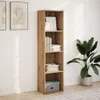 vidaXL Artisan dubová knižnica 40x30x152 cm materiál na Náhľad obrázku produktu 3