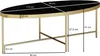 FineBuy Verre Noir - Ovale 110 x 56 cm avec cadre en métal Voir les images du produit 3