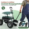 Sekey Kniebank Rollsitz Garten 360 Grad Drehbar Luftreifen Produktbild-Vorschau 2