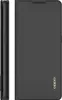 A black flip cover case for a smartphone, shown from the side and front. Podgląd zdjęcia produktu